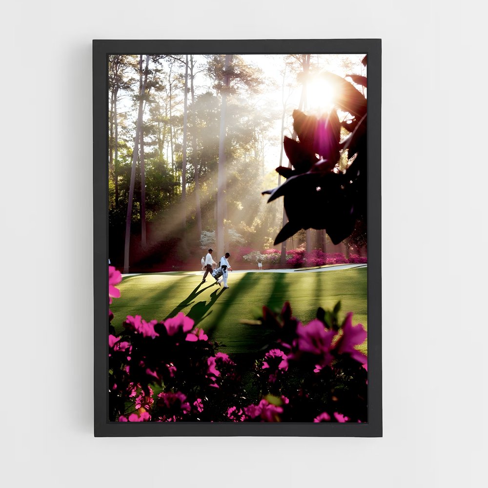 Poster Swing au Soleil – affiche Golf (vue 2)